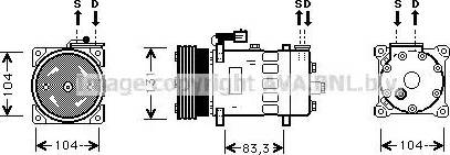 Ava Quality Cooling AU K156 - Compressore, Climatizzatore autozon.pro