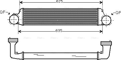 Ava Quality Cooling BW 4280 - Intercooler autozon.pro