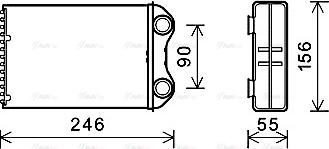 Ava Quality Cooling BW6426 - Scambiatore calore, Riscaldamento abitacolo autozon.pro