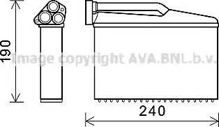 Ava Quality Cooling BW6541 - Scambiatore calore, Riscaldamento abitacolo autozon.pro