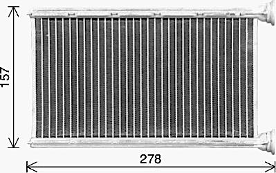 Ava Quality Cooling BW6615 - Scambiatore calore, Riscaldamento abitacolo autozon.pro