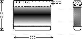 Ava Quality Cooling BW 6166 - Scambiatore calore, Riscaldamento abitacolo autozon.pro