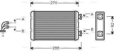 Ava Quality Cooling BW 6173 - Scambiatore calore, Riscaldamento abitacolo autozon.pro