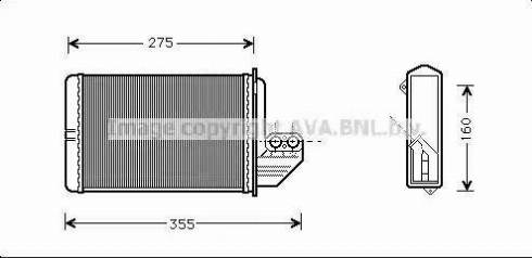 Ava Quality Cooling BW 6172 - Scambiatore calore, Riscaldamento abitacolo autozon.pro