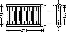 Ava Quality Cooling BW 6344 - Scambiatore calore, Riscaldamento abitacolo autozon.pro