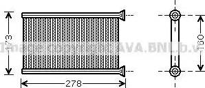 Ava Quality Cooling BW 6342 - Scambiatore calore, Riscaldamento abitacolo autozon.pro