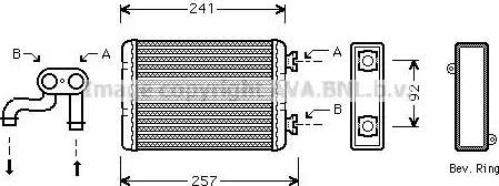 Ava Quality Cooling BW 6257 - Scambiatore calore, Riscaldamento abitacolo autozon.pro