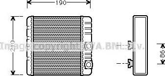 Ava Quality Cooling BW 6211 - Scambiatore calore, Riscaldamento abitacolo autozon.pro