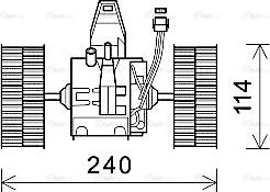 Ava Quality Cooling BW8491 - Ventilatore abitacolo autozon.pro