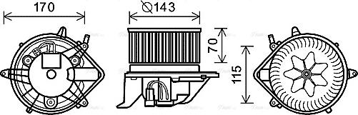 Ava Quality Cooling BW8459 - Ventilatore abitacolo autozon.pro