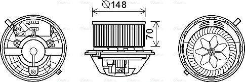 Ava Quality Cooling BW8462 - Ventilatore abitacolo autozon.pro