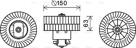 Ava Quality Cooling BW8488 - Ventilatore abitacolo autozon.pro