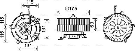 Ava Quality Cooling BW8478 - Ventilatore abitacolo autozon.pro