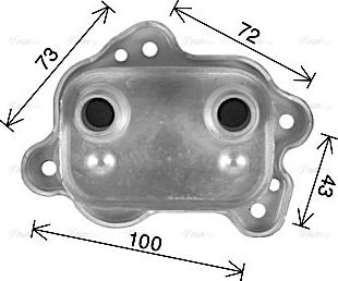 Ava Quality Cooling BW3595 - Radiatore olio, Olio motore autozon.pro