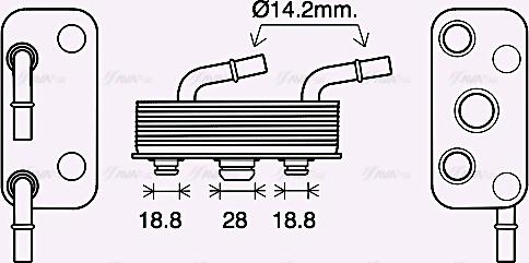 Ava Quality Cooling BW3559 - Radiatore olio, Cambio automatico autozon.pro