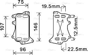 Ava Quality Cooling BW3556 - Radiatore olio, Cambio automatico autozon.pro