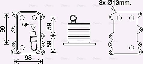 Ava Quality Cooling BW3560 - Radiatore olio, Cambio automatico autozon.pro