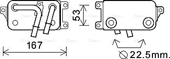 Ava Quality Cooling BW 3396 - Radiatore olio, Cambio automatico autozon.pro