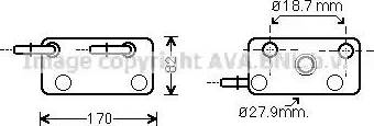 Ava Quality Cooling BW 3347 - Radiatore olio, Cambio automatico autozon.pro