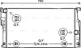 Ava Quality Cooling BW2447 - Radiatore, Raffreddamento motore autozon.pro