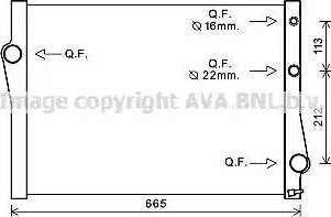 Ava Quality Cooling BW2471 - Radiatore, Raffreddamento motore autozon.pro