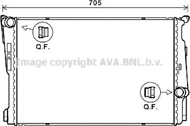 Ava Quality Cooling BW2597 - Radiatore, Raffreddamento motore autozon.pro