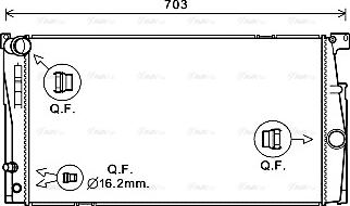 Ava Quality Cooling BW2549 - Radiatore, Raffreddamento motore autozon.pro