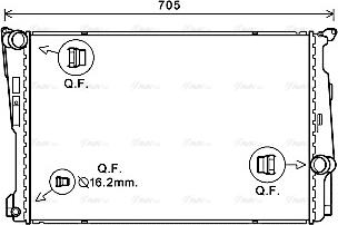 Ava Quality Cooling BW2546 - Radiatore, Raffreddamento motore autozon.pro