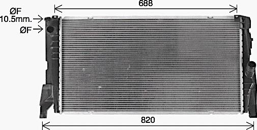 Ava Quality Cooling BW2585 - Radiatore, Raffreddamento motore autozon.pro