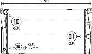 Ava Quality Cooling BW2624 - Radiatore, Raffreddamento motore autozon.pro