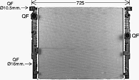 Ava Quality Cooling BW2623 - Radiatore, Raffreddamento motore autozon.pro