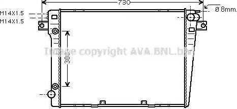 Ava Quality Cooling BW 2058 - Radiatore, Raffreddamento motore autozon.pro