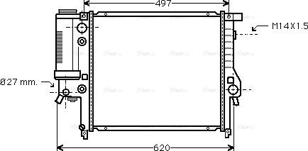 Ava Quality Cooling BW 2146 - Radiatore, Raffreddamento motore autozon.pro