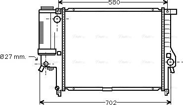 Ava Quality Cooling BW 2195 - Radiatore, Raffreddamento motore autozon.pro