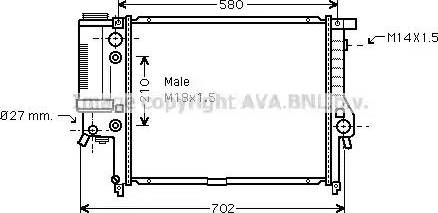 Ava Quality Cooling BW 2143 - Radiatore, Raffreddamento motore autozon.pro