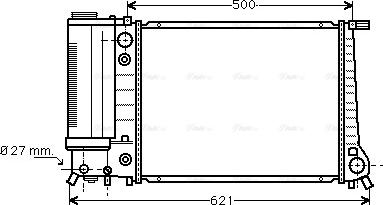 Ava Quality Cooling BW 2106 - Radiatore, Raffreddamento motore autozon.pro