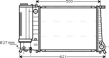 Ava Quality Cooling BW 2101 - Radiatore, Raffreddamento motore autozon.pro