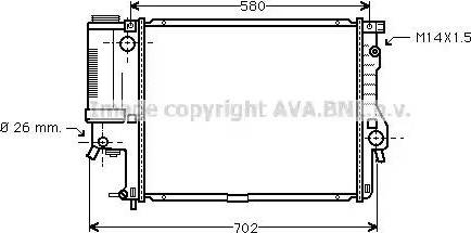 Ava Quality Cooling BW 2186 - Radiatore, Raffreddamento motore autozon.pro