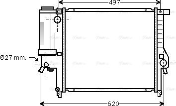 Ava Quality Cooling BW 2139 - Radiatore, Raffreddamento motore autozon.pro