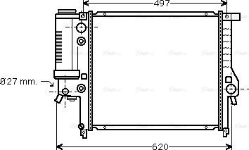 Ava Quality Cooling BW 2125 - Radiatore, Raffreddamento motore autozon.pro