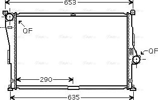 Ava Quality Cooling BW 2335 - Radiatore, Raffreddamento motore autozon.pro