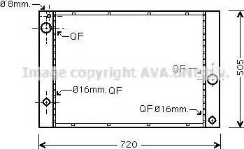 Ava Quality Cooling BW 2338 - Radiatore, Raffreddamento motore autozon.pro