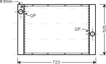 Ava Quality Cooling BW 2372 - Radiatore, Raffreddamento motore autozon.pro