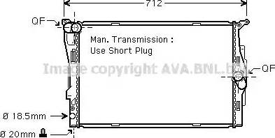 Ava Quality Cooling BW 2291 - Radiatore, Raffreddamento motore autozon.pro