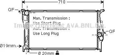 Ava Quality Cooling BW 2293 - Radiatore, Raffreddamento motore autozon.pro