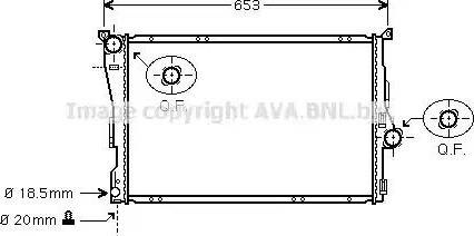 Ava Quality Cooling BW 2205 - Radiatore, Raffreddamento motore autozon.pro