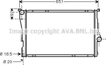 Ava Quality Cooling BW2208 - Radiatore, Raffreddamento motore autozon.pro