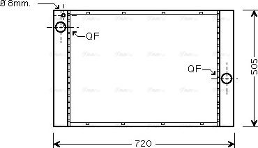 Ava Quality Cooling BW 2283 - Radiatore, Raffreddamento motore autozon.pro