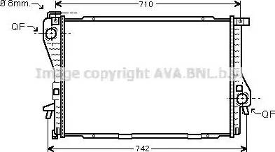 Ava Quality Cooling BW 2235 - Radiatore, Raffreddamento motore autozon.pro