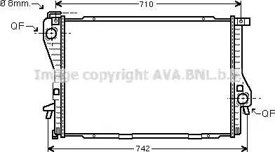 Ava Quality Cooling BW 2233 - Radiatore, Raffreddamento motore autozon.pro